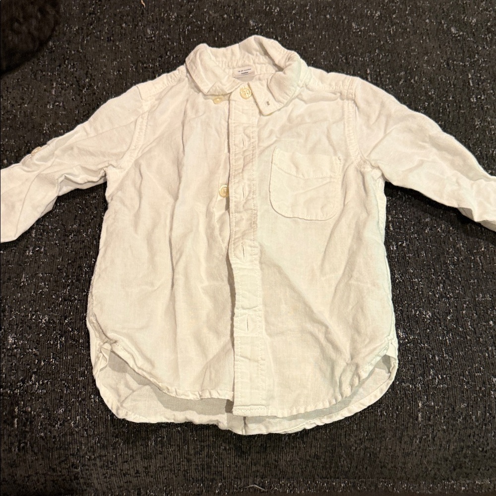GAP Kids Cream Button Down Shirt